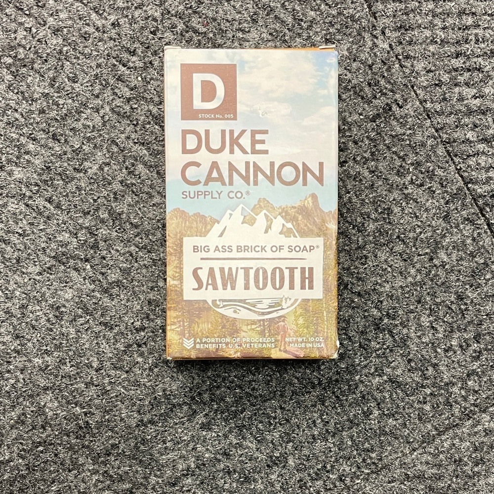 Duke Cannon Supply Co BIG A** bar of soap Sawtooth NEW Organic Natural